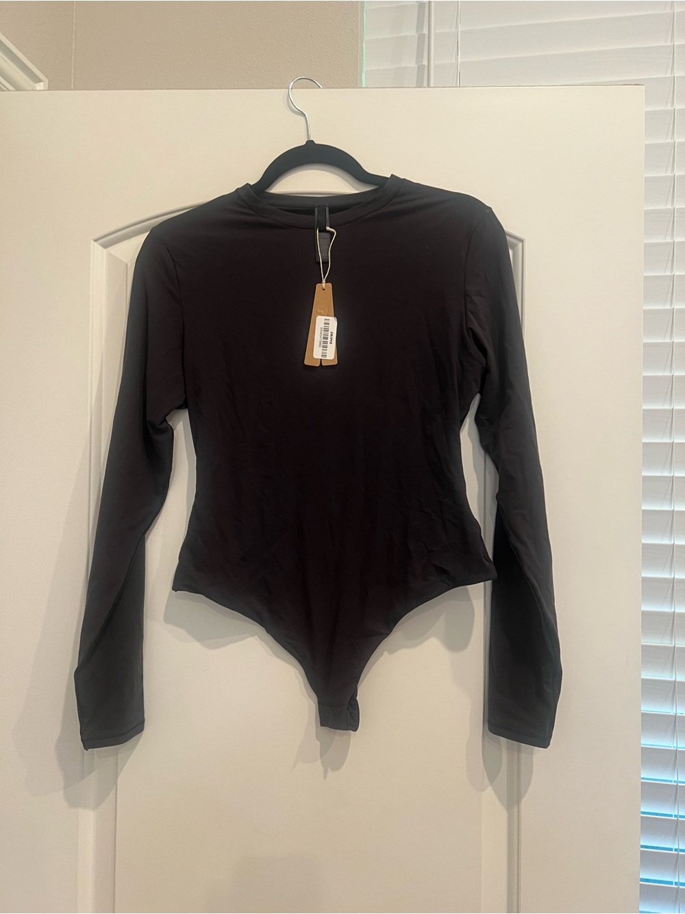 Skims Fits Everyone Long Sleeve Crew Neck Bodysuit